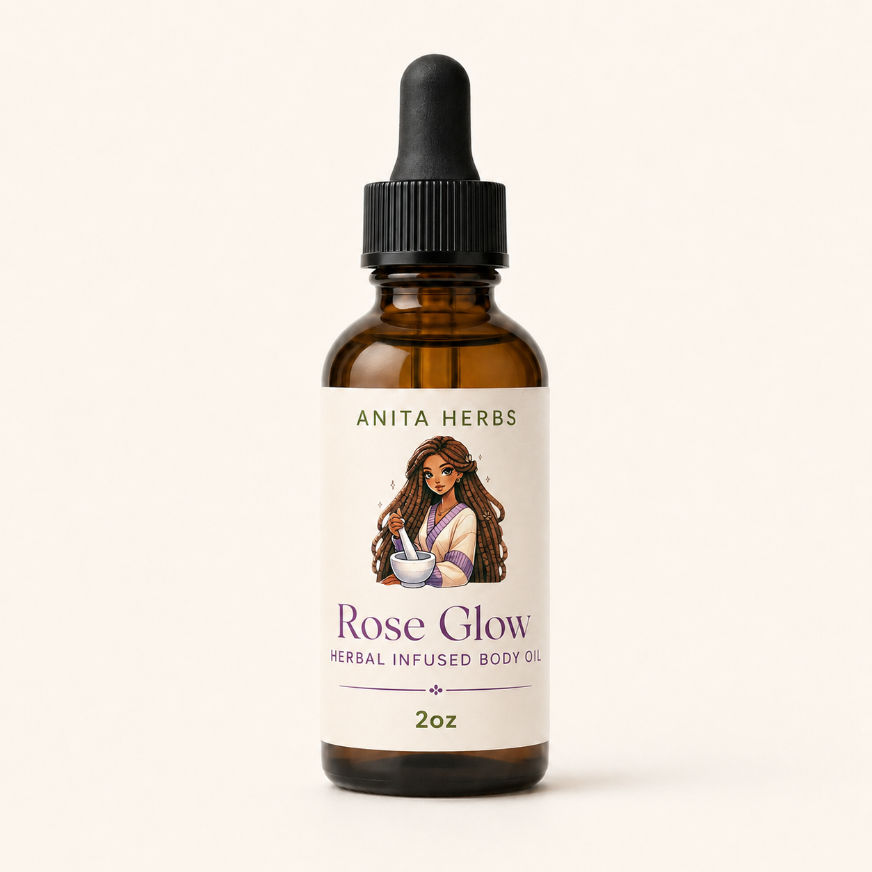 Rose Glow Herbal Body Oil