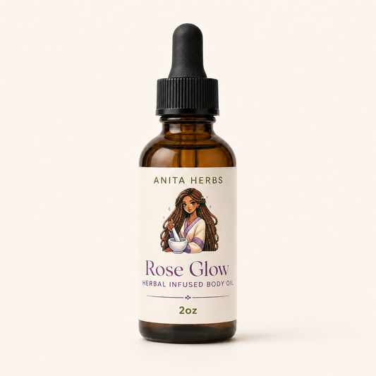 Rose Glow Herbal Body Oil