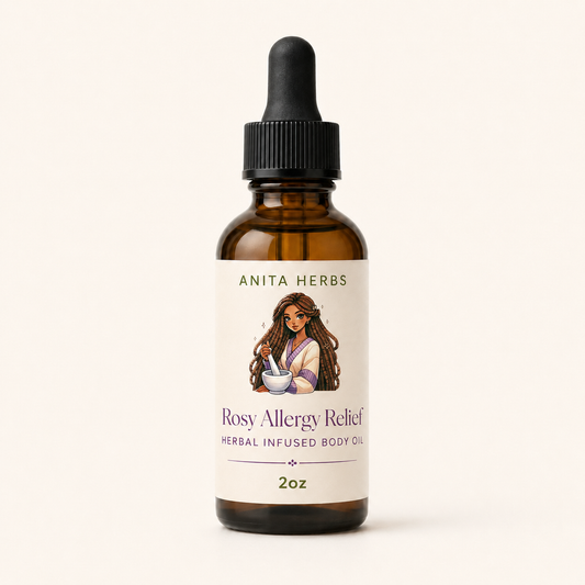 Rosy Allergy Relief Herbal Body Oil